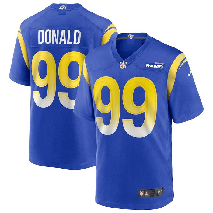 Mens Los Angeles Rams Aaron Donald Nike Royal Game Jersey - Cocomos