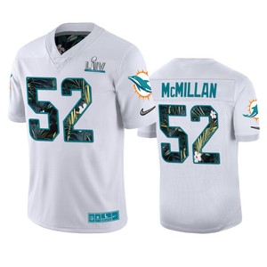 Mens Miami Dolphins Raekwon Mcmillan Nike White Super Bowl Liv Jersey