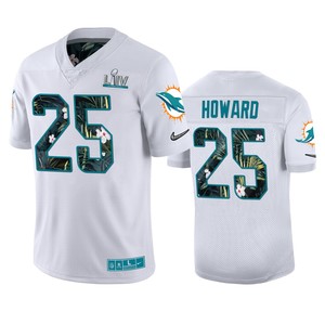 Mens Miami Dolphins Xavien Howard Nike White Super Bowl Liv Jersey