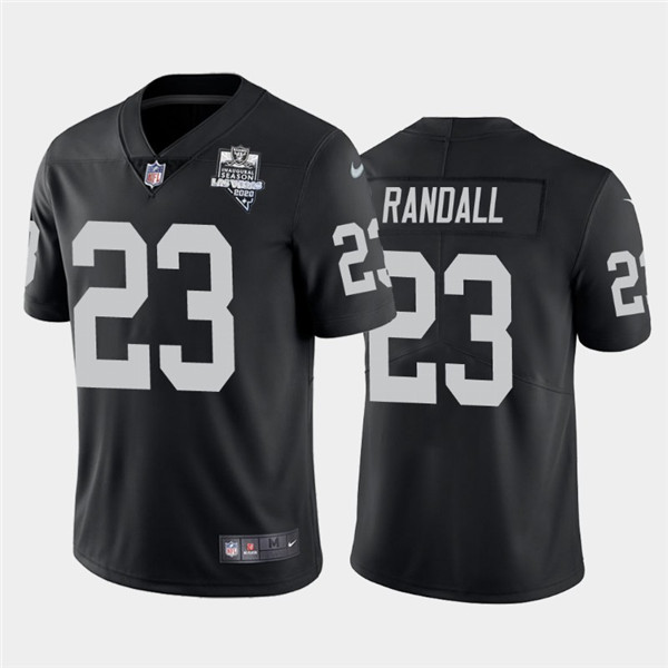 Mens Oakland Raiders Black #23 Damarious Randall 2020 Inaugural Season Vapor Limited Stitched Nfl Jersey - Cocomos