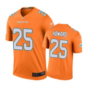 Miami Dolphins #25 Xavien Howard Nike Color Rush Orange Jersey