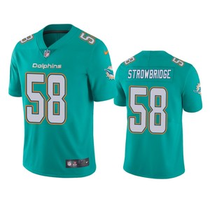 Miami Dolphins Jason Strowbridge Aqua Vapor Untouchable Limited Jersey