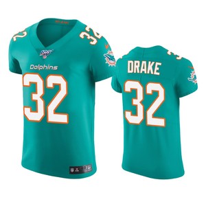 Miami Dolphins Kenyan Drake Aqua 100th Season Vapor Elite Jersey