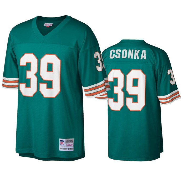 Miami Dolphins Larry Csonka Aqua Legacy Replica Jersey - Cocomos