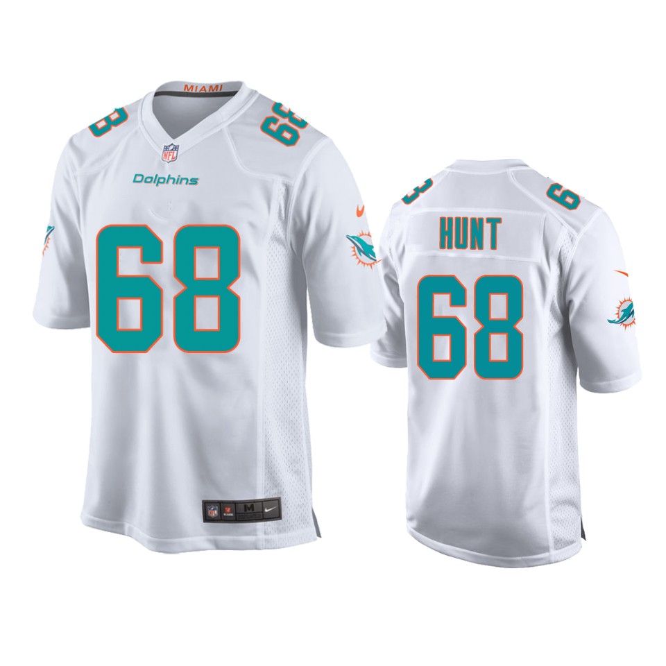 Miami Dolphins Robert Hunt White 2020 Nfl Draft Game Jersey - Cocomos