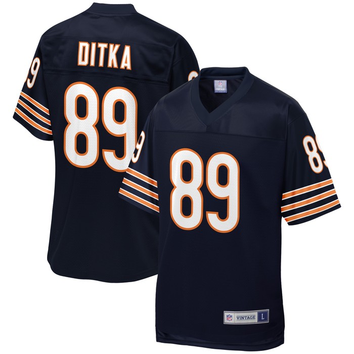 Mike Ditka Chicago Bears Nfl Pro Line Retired Player Jersey - Navy Nfl - Cocomos