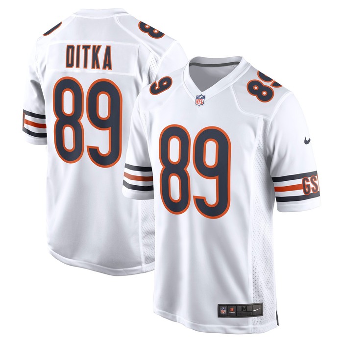 Mike Ditka Chicago Bears Retired Player Game Jersey - White Nfl