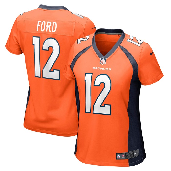 Mike Ford Denver Broncos Womens Game Player Jersey - Orange Nfl - Cocomos