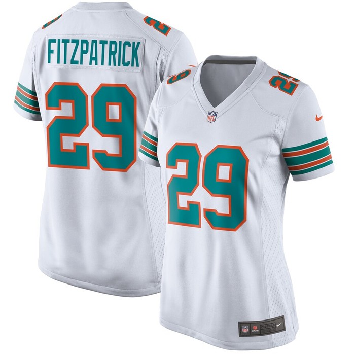 Minkah Fitzpatrick Miami Dolphins Nike Womens Throwback Game Jersey - White - Cocomos