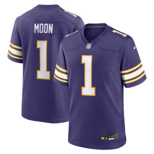 Minnesota Vikings #1 Warren Moon Classic Retired Player Game Jersey - Purple - Cocomos