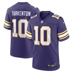 Minnesota Vikings #10 Fran Tarkenton Classic Retired Player Jersey - Purple - Cocomos