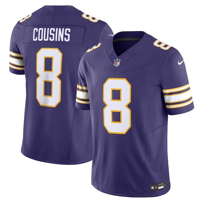 Minnesota Vikings #8 Kirk Cousins Classic Vapor Fuse Limited Jersey - Purple - Cocomos