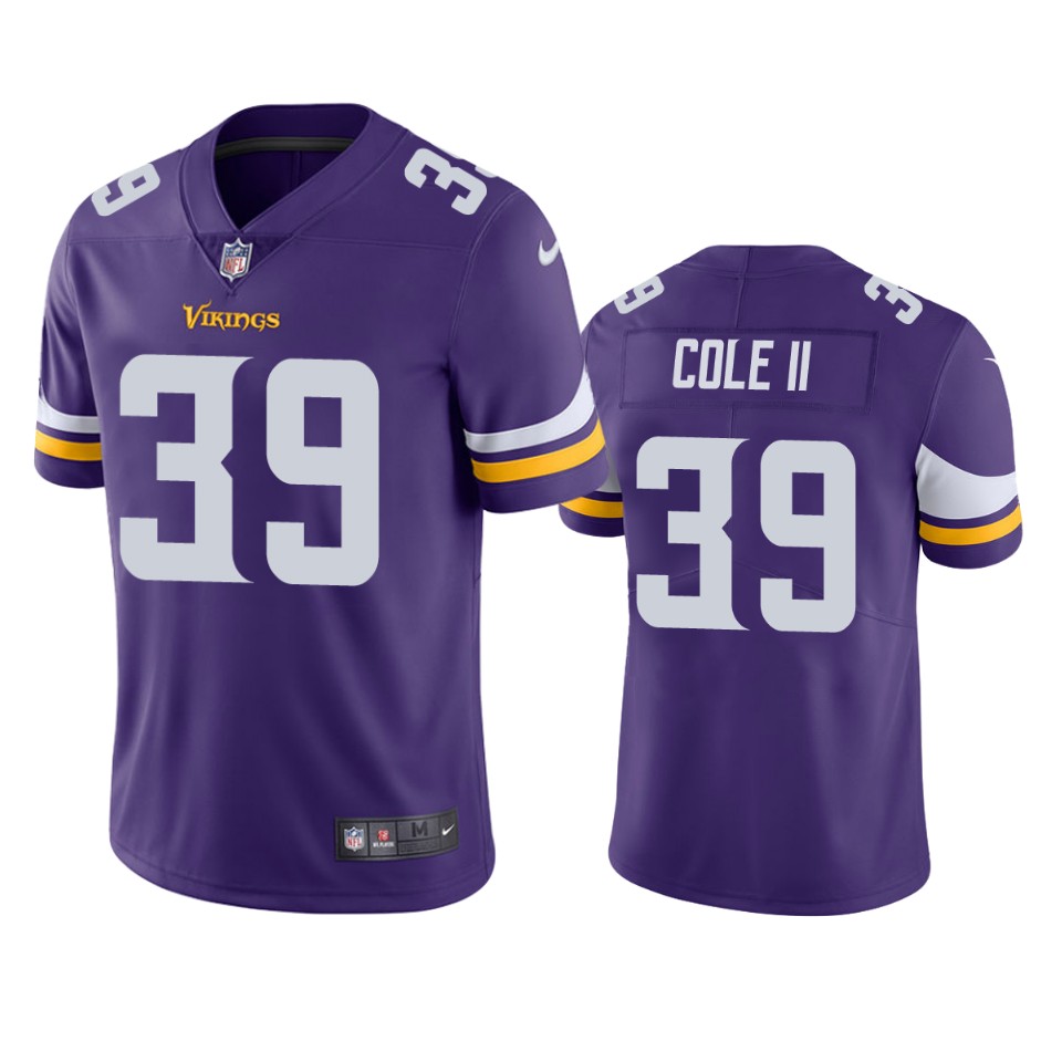 Minnesota Vikings Brian Cole Ii Purple Vapor Untouchable Limited Jersey - Cocomos