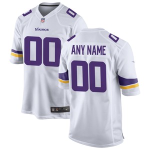 Minnesota Vikings Custom Game Jersey White Custom Jerseys Nfl