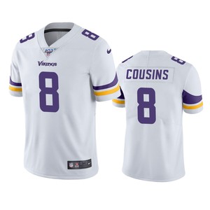 Minnesota Vikings Kirk Cousins White 100th Season Vapor Limited Jersey