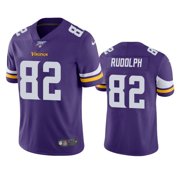 Minnesota Vikings Kyle Rudolph Purple 100th Season Vapor Limited Jersey