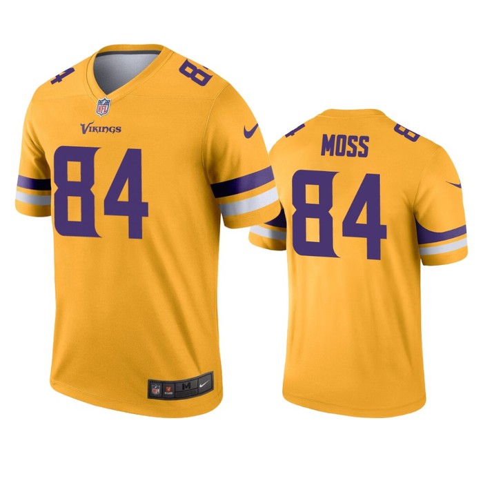 Minnesota Vikings Randy Moss Gold Inverted Legend Jersey