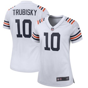 Mitchell Trubisky Chicago Bears Nike Womens 2019 Alternate Classic Game Jersey - White