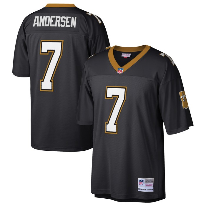 Morten Andersen New Orleans Saints Mitchell & Ness Retired Player Legacy Replica Jersey - Black Nfl