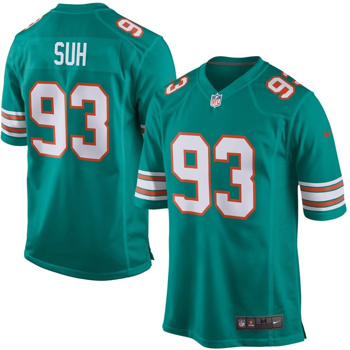 Ndamukong Suh Miami Dolphins Nike Alternate Game Jersey - Aqua