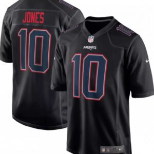 New England Patriots #10 Mac Jones Black Stitched Football Jersey - Cocomos