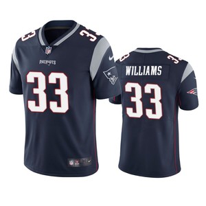 New England Patriots Joejuan Williams Navy Vapor Limited Jersey