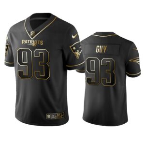 New England Patriots Lawrence Guy Black Golden Edition 2019 Vapor Untouchable Limited Jersey - Mens - Cocomos