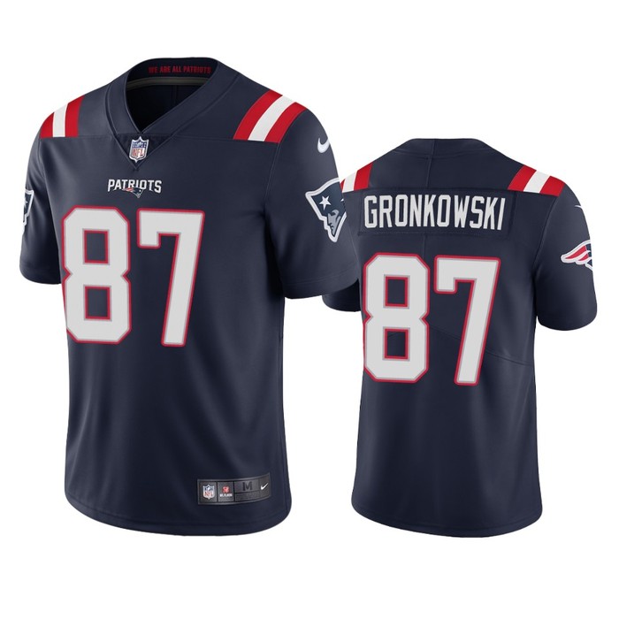 New England Patriots Rob Gronkowski Navy 2020 Vapor Limited Jersey - Mens