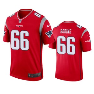 New England Patriots Russell Bodine Red Inverted Legend Jersey