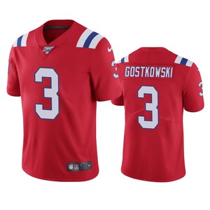 New England Patriots Stephen Gostkowski Red 100th Season Vapor Limited Jersey