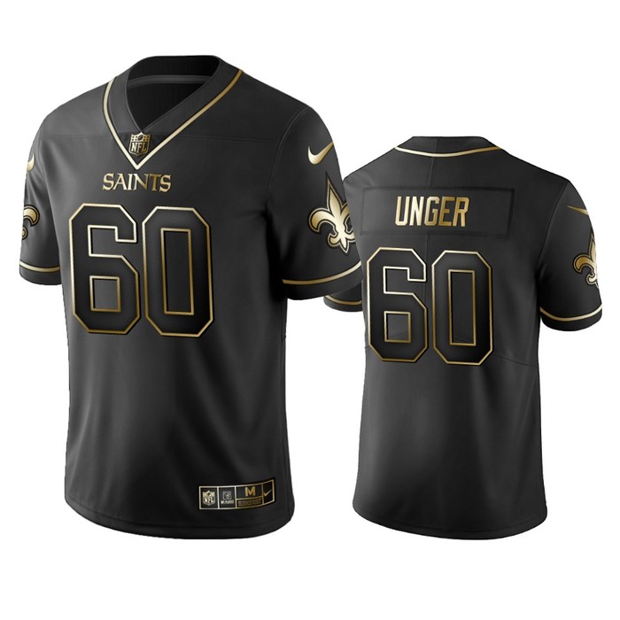 New Orleans Saints Max Unger Black Golden Edition 2019 Vapor Untouchable Limited Jersey - Mens