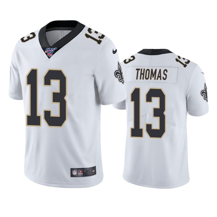 New Orleans Saints Michael Thomas White 100th Season Vapor Limited Jersey