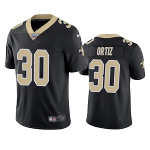 New Orleans Saints Ricky Ortiz Black 100th Season Vapor Limited Jersey