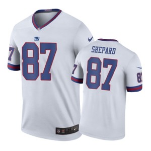 New York Giants #87 Sterling Shepard Nike Color Rush White Jersey