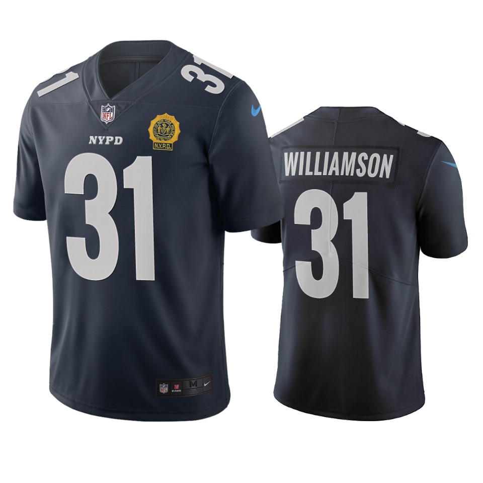 New York Giants Chris Williamson Navy City Edition Vapor Limited Jersey - Cocomos