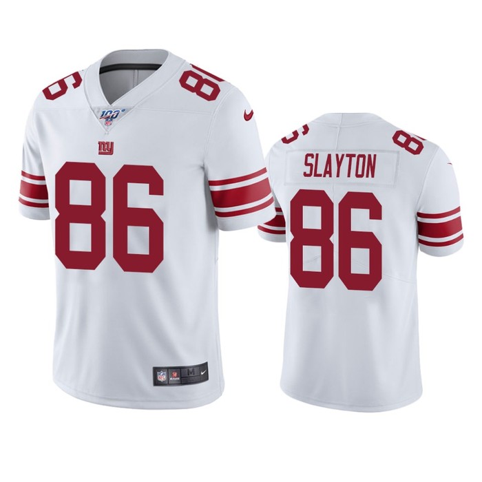 New York Giants Darius Slayton White 100th Season Vapor Limited Jersey