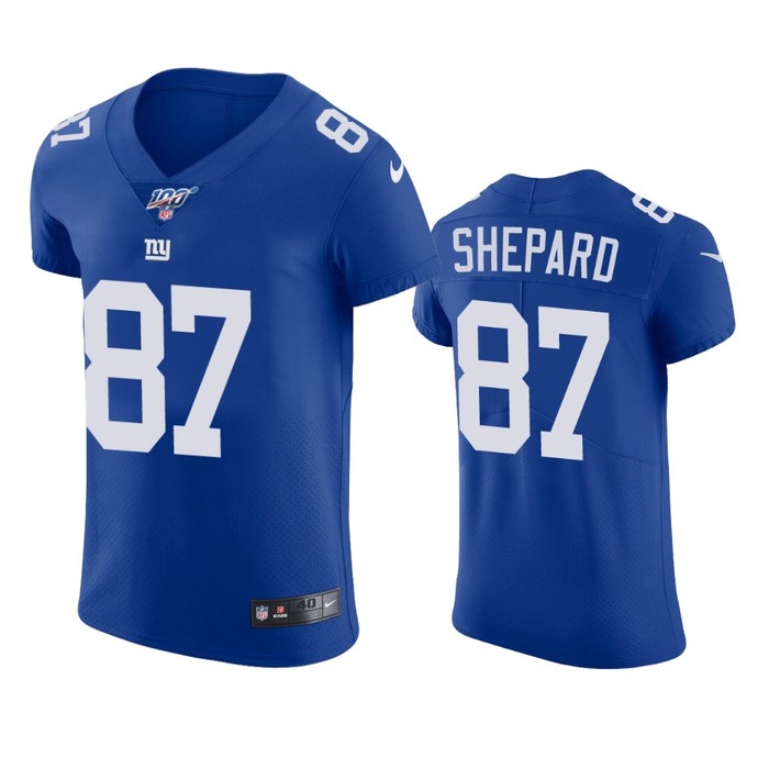 New York Giants Sterling Shepard Royal 100th Season Vapor Elite Jersey