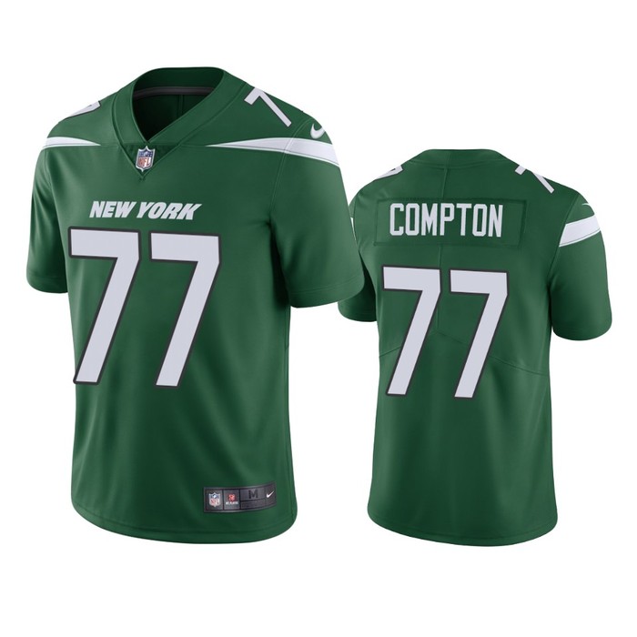 New York Jets #77 Tom Compton Green Vapor Untouchable Limited Jersey - Mens - Cocomos