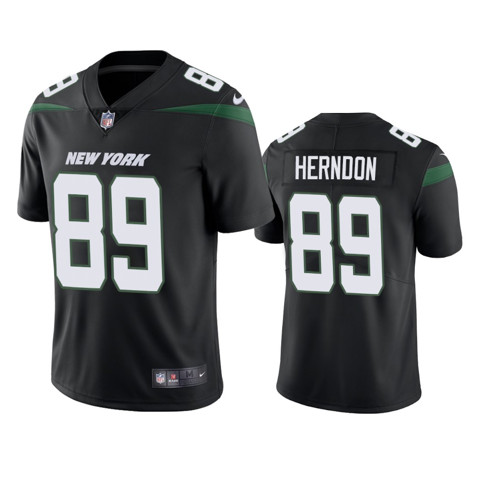 Nike New York Jets No89 Chris Herndon White Men's Stitched NFL Vapor Untouchable Limited Jersey