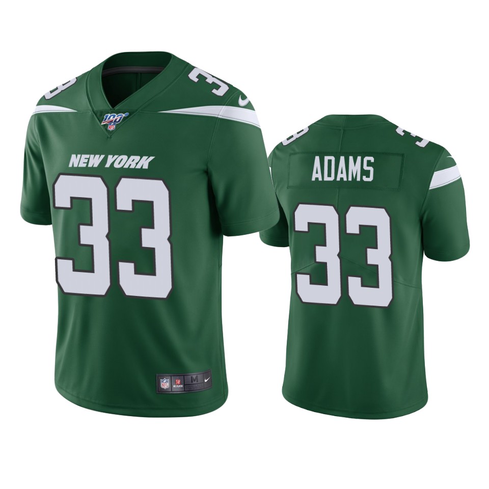 New York Jets Jamal Adams Green 100th Season Vapor Limited Jersey - Cocomos