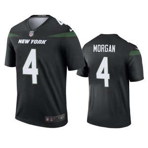 New York Jets James Morgan Black Color Rush Legend Jersey - Cocomos