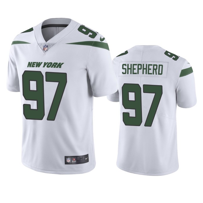 New York Jets Nathan Shepherd White 2019 Vapor Untouchable Limited Jersey - Mens - Cocomos