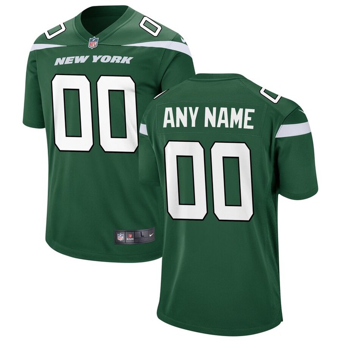 New York Jets Nike Custom Game Jersey - Gotham Green