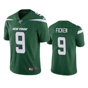 New York Jets Sam Ficken Green 100th Season Vapor Limited Jersey - Cocomos