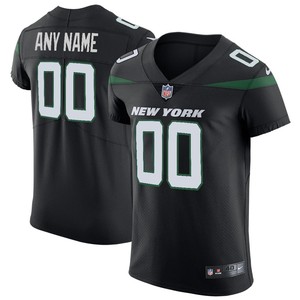 New York Jets Vapor Untouchable Elite Custom Jersey Stealth Black Custom Jerseys Nfl