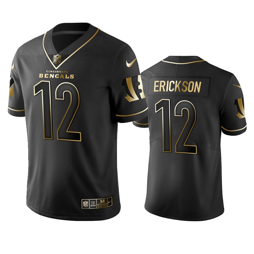 Nfl 100 Alex Erickson Cincinnati Bengals Black Golden Edition Vapor Untouchable Limited Jersey - Mens - Cocomos