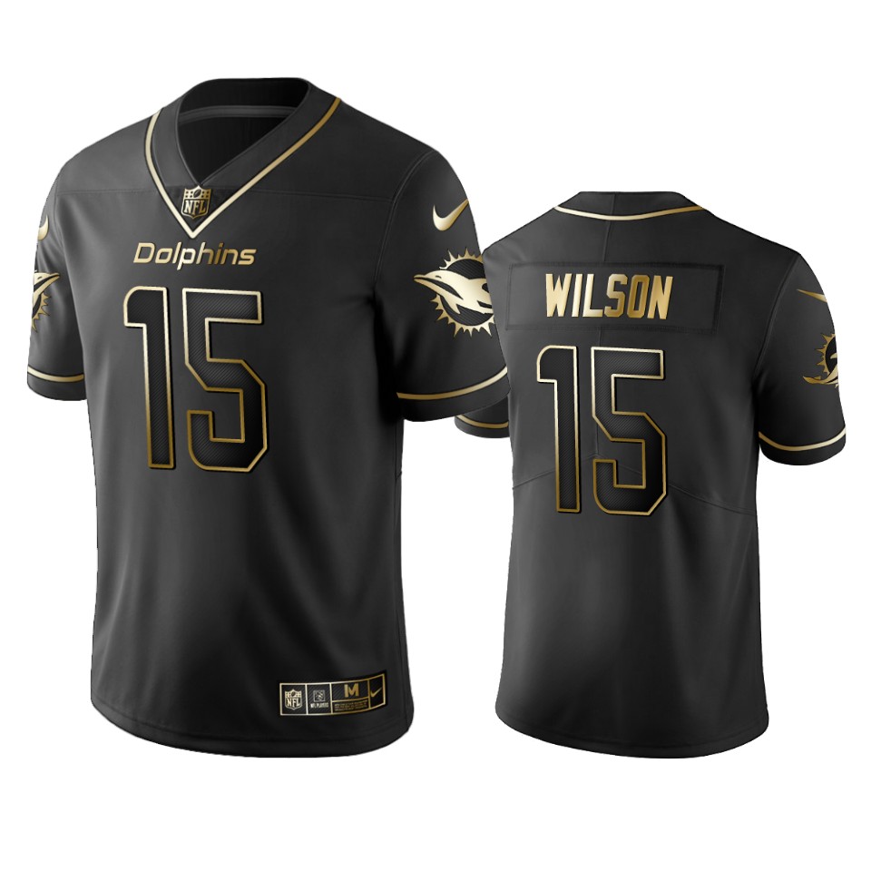 Nfl 100 Commercial Albert Wilson Miami Dolphins Black Golden Edition Vapor Untouchable Limited Jersey - Mens - Cocomos