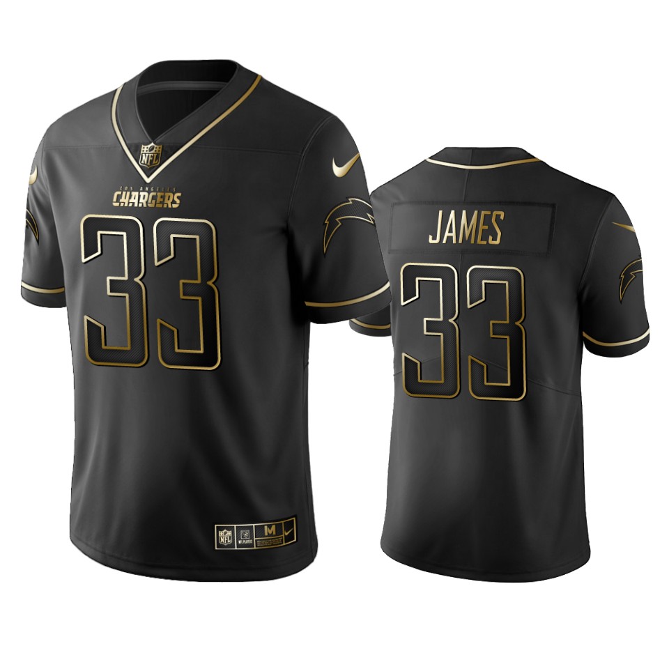 Nfl 100 Derwin James Los Angeles Chargers Black Golden Edition Vapor Untouchable Limited Jersey - Mens - Cocomos