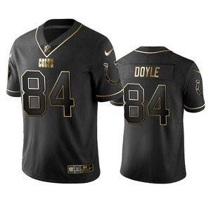 Nfl 100 Jack Doyle Indianapolis Colts Black Golden Edition Vapor Untouchable Limited Jersey - Mens