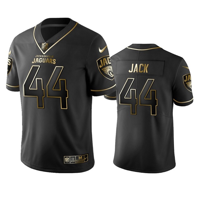 Nfl 100 Myles Jack Jacksonville Jaguars Black Golden Edition Vapor Untouchable Limited Jersey - Mens